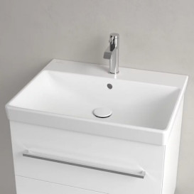 Раковина Villeroy & Boch Avento 60х47 см с переливом санитарная керамика CeramicPlus каменный белый 415860RW