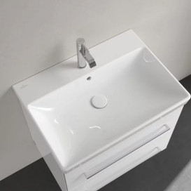 Раковина Villeroy&Boch Avento 65х47 см з переливом санітарна кераміка CeramicPlus альпійський білий 415865R1