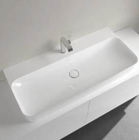 Раковина Villeroy&Boch Finion 100х47 см без переливу TitanCeram CeramicPlus альпійський білий 41681HR1
