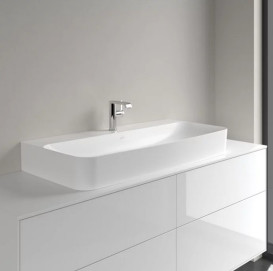 Раковина Villeroy&Boch Finion 100х47 см без переливу TitanCeram CeramicPlus альпійський білий 41681HR1