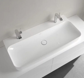 Раковина Villeroy&Boch Finion 100х47 см без переливу TitanCeram CeramicPlus альпійський білий 41681LR1