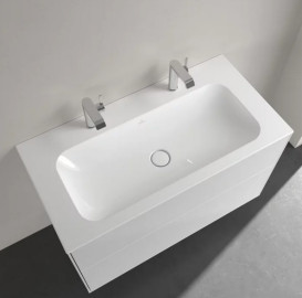 Раковина Villeroy&Boch Finion 100х50 см без переливу TitanCeram CeramicPlus альпійський білий 4164A1R1