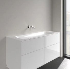 Раковина Villeroy&Boch Finion 120х50 см нешліфована без переливу TitanCeram CeramicPlus альпійський білий 4164C3R1