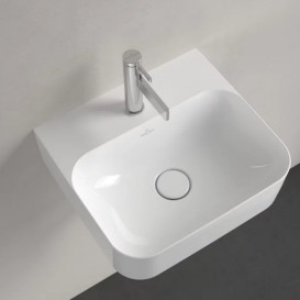 Раковина Villeroy & Boch Finion 43х39 см із прихованим переливом TitanCeram CeramicPlus альпійський білий 436444R1
