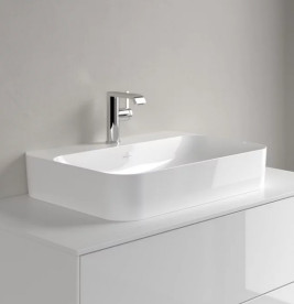 Раковина Villeroy & Boch Finion 60х44,5 см без перелива TitanCeram CeramicPlus альпийский белый 414261R1