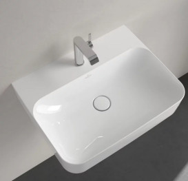 Раковина Villeroy & Boch Finion 60х47 см со скрытым переливом TitanCeram CeramicPlus альпийский белый 416864R1