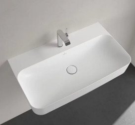 Раковина Villeroy & Boch Finion 80х47 см без переливу TitanCeram CeramicPlus кам'яний білий 416881RW