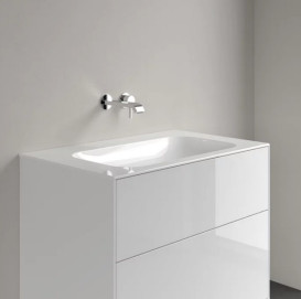 Раковина Villeroy&Boch Finion 80х50 см нешліфована без переливу TitanCeram CeramicPlus альпійський білий 416483R1