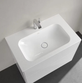 Раковина Villeroy & Boch Finion 80х50 см із прихованим переливом TitanCeram CeramicPlus альпійський білий 416484R1