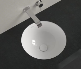 Раковина Villeroy & Boch Loop & Friends ⌀38 см з переливом TitanCeram білий альпійський 4A520001