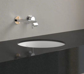 Раковина Villeroy & Boch Loop & Friends ⌀38 см без переливу TitanCeram CeramicPlus кам'яний білий 4A5201RW