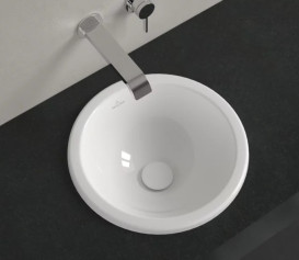 Раковина Villeroy & Boch Loop & Friends ⌀39 см без перелива TitanCeram CeramicPlus альпийский белый 4A5901R1