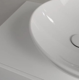 Раковина Villeroy & Boch Loop & Friends ⌀42 см із переливом TitanCeram альпійський білий 4A460001