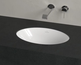 Раковина Villeroy & Boch Loop & Friends 43х28 см с переливом TitanCeram альпийский белый 4A530001