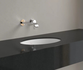 Раковина Villeroy&Boch Loop&Friends 43х28 см з переливом TitanCeram CeramicPlus кам'яний білий 4A5300RW