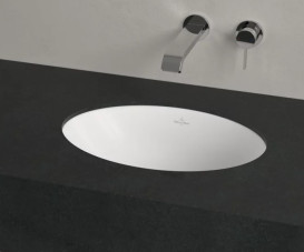 Раковина Villeroy & Boch Loop & Friends 43х28 см без перелива TitanCeram CeramicPlus каменный белый 4A5301RW