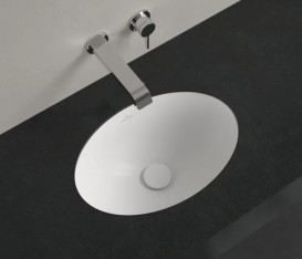 Раковина Villeroy & Boch Loop & Friends 43х28 см без перелива TitanCeram CeramicPlus каменный белый 4A5301RW