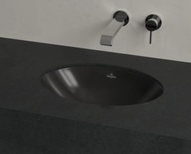 Раковина Villeroy & Boch Loop & Friends 43х28 см без перелива TitanCeram CeramicPlus Ebony (черный матовый) 4A5301S5