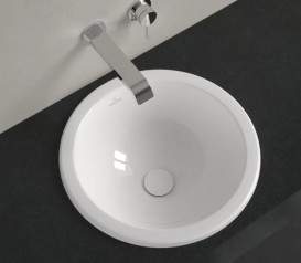 Раковина Villeroy & Boch Loop & Friends ⌀45 см із переливом TitanCeram альпійський білий 4A600001