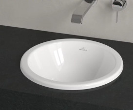 Раковина Villeroy & Boch Loop & Friends ⌀45 см з переливом TitanCeram CeramicPlus альпійський білий 4A6000R1