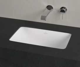 Раковина Villeroy & Boch Loop & Friends 45х28 см без перелива TitanCeram CeramicPlus каменный белый 4A5601RW