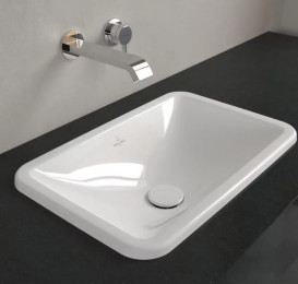 Раковина Villeroy&Boch Loop&Friends 51х34 см з переливом TitanCeram альпійський білий 4A640001