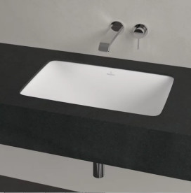 Раковина Villeroy & Boch Loop & Friends 54х34 см з переливом TitanCeram CeramicPlus кам'яний білий 4A5700RW