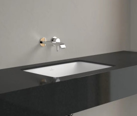 Раковина Villeroy & Boch Loop & Friends 54х34 см с переливом TitanCeram CeramicPlus каменный белый 4A5700RW