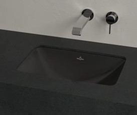 Раковина Villeroy & Boch Loop & Friends 54х34 см без перелива TitanCeram CeramicPlus Ebony (черный матовый) 4A5701S5