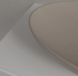 Раковина Villeroy & Boch Loop & Friends 56х38 см с переливом TitanCeram CeramicPlus миндаль 4A4700AM