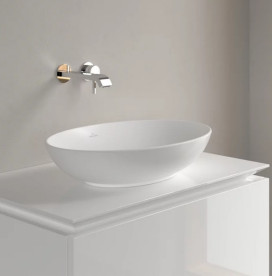 Раковина Villeroy & Boch Loop & Friends 56х38 см без перелива TitanCeram CeramicPlus каменный белый 4A4701RW