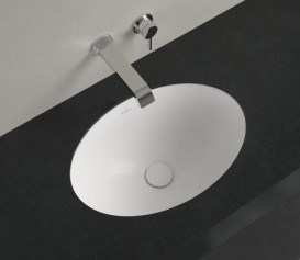 Раковина Villeroy & Boch Loop & Friends 56х38 см с переливом TitanCeram CeramicPlus каменный белый 4A5500RW