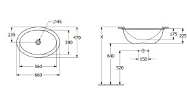 Раковина Villeroy & Boch Loop & Friends 56х38 см с переливом TitanCeram CeramicPlus каменный белый 4A5500RW
