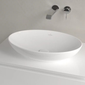 Раковина Villeroy&Boch Loop&Friends 56х38 см з переливом TitanCeram CeramicPlus альпійський білий 4A4700R1