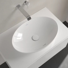 Раковина Villeroy&Boch Loop&Friends 56х38 см з переливом TitanCeram CeramicPlus альпійський білий 4A4700R1