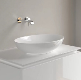 Раковина Villeroy&Boch Loop&Friends 56х38 см з переливом TitanCeram CeramicPlus альпійський білий 4A4700R1