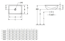 Раковина Villeroy & Boch Loop & Friends 60,5х41 см без переливу TitanCeram альпійський білий 4A650101