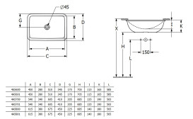 Раковина Villeroy&Boch Loop&Friends 61,5х38 см з переливом TitanCeram CeramicPlus кам'яний білий 4A5800RW