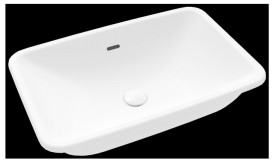 Раковина Villeroy & Boch Loop & Friends 61,5х38 см с переливом TitanCeram CeramicPlus каменный белый 4A5800RW