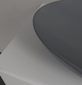 Раковина Villeroy & Boch Loop & Friends 62х42 см з переливом TitanCeram CeramicPlus графіт 4A4800i4