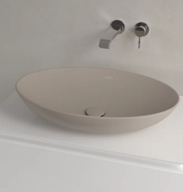 Раковина Villeroy & Boch Loop & Friends 62х42 см з переливом TitanCeram CeramicPlus мигдаль 4A4800AM