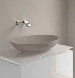 Раковина Villeroy & Boch Loop & Friends 62х42 см з переливом TitanCeram CeramicPlus мигдаль 4A4800AM