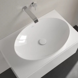Раковина Villeroy&Boch Loop&Friends 62х42 см без переливу TitanCeram CeramicPlus альпійський білий 4A4801R1