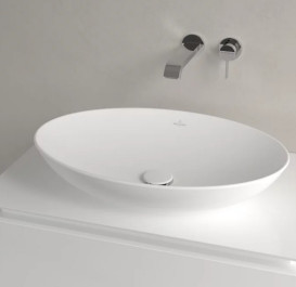 Раковина Villeroy & Boch Loop & Friends 62х42 см без переливу TitanCeram CeramicPlus кам'яний білий 4A4801RW