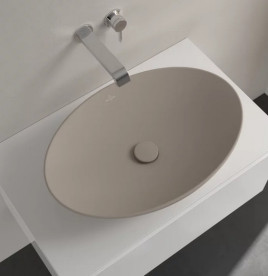 Раковина Villeroy & Boch Loop & Friends 62х42 см без переливу TitanCeram CeramicPlus мигдаль 4A4801AM