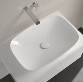 Раковина Villeroy & Boch Loop & Friends 62х42 см без переливу TitanCeram білий альпійський 4A500101