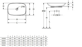 Раковина Villeroy & Boch Loop & Friends 62х42 см без переливу TitanCeram білий альпійський 4A500101