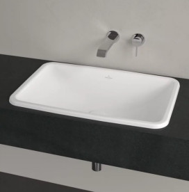 Раковина Villeroy & Boch Loop & Friends 67,5х45 см без перелива TitanCeram CeramicPlus альпийский белый 4A6601R1