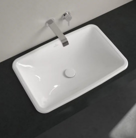 Раковина Villeroy & Boch Loop & Friends 67,5х45 см без перелива TitanCeram CeramicPlus альпийский белый 4A6601R1