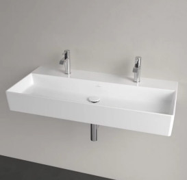 Раковина Villeroy & Boch Memento 2.0 100х47 см без перелива TitanCeram альпийский белый 4A22A101